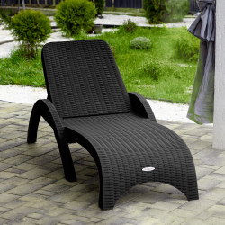 Шезлонг RATTAN Цвет: Антрацит