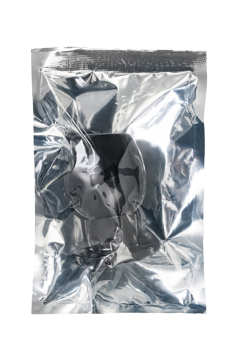 Анальная втулка с тоннелем черная 6 см