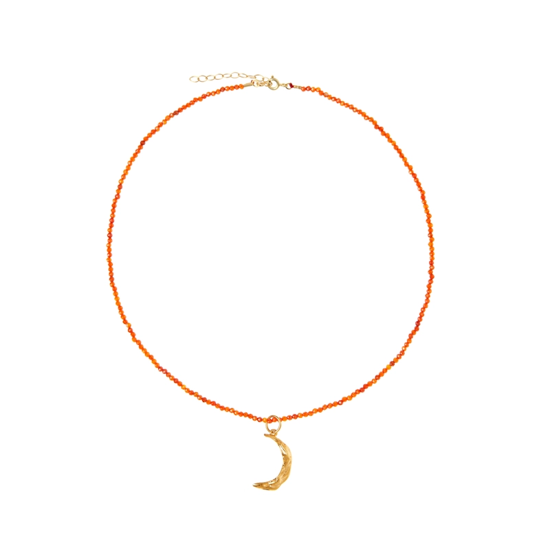 Колье Луна Мельес – Апероль, Сердолик