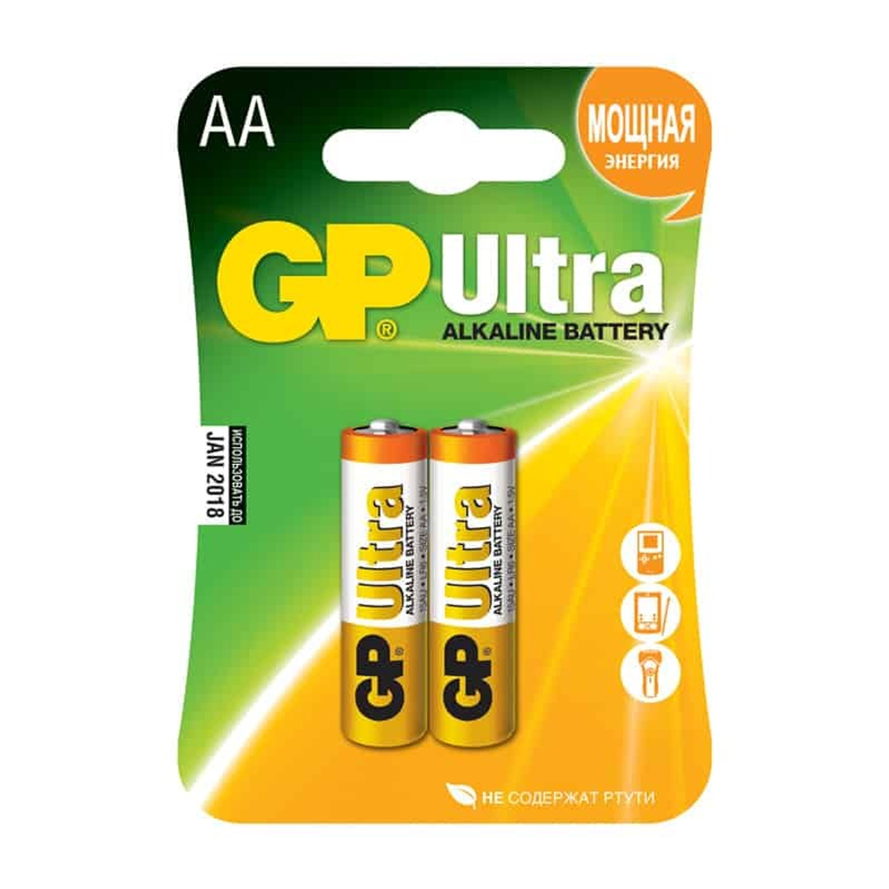 батарейка GP  LR06 бл-2 Ultra