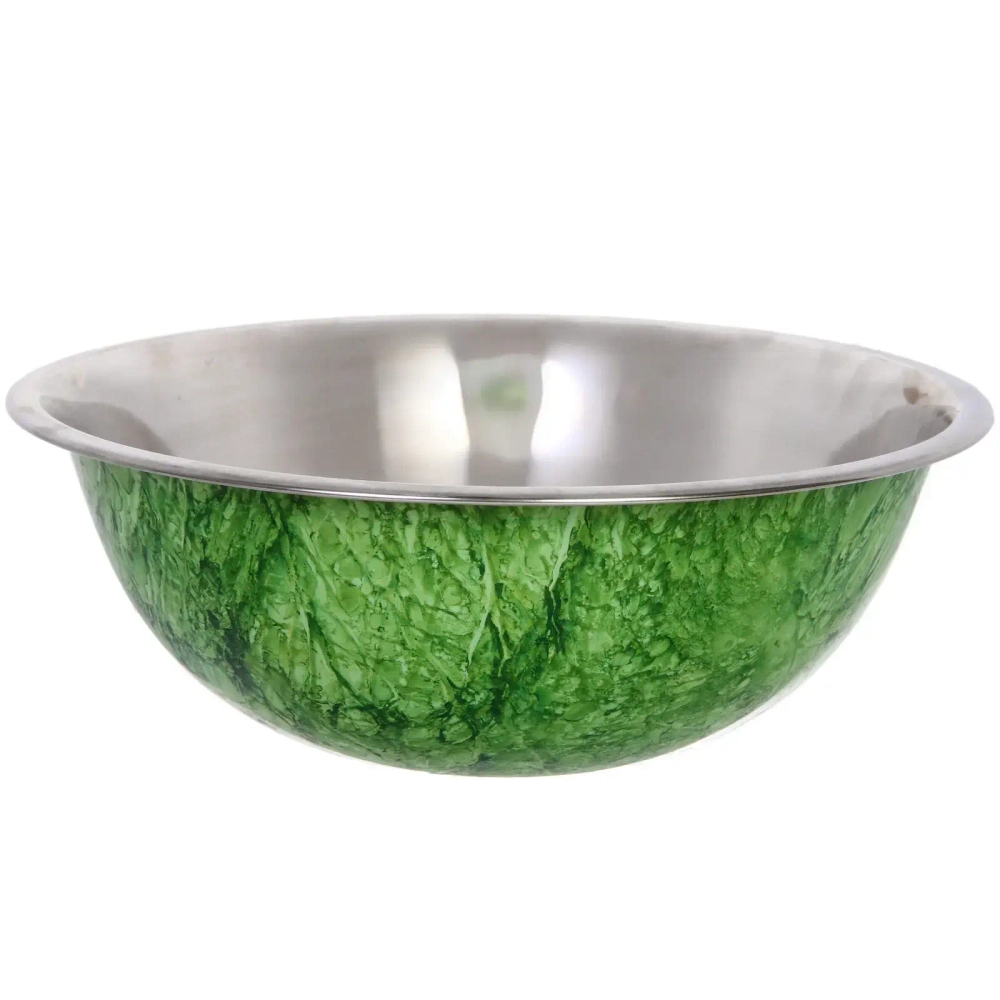 Миска из нержавеющей стали 3,7л 30см цветное покрытие «гранит»