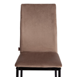 Стул CAPRI (mod. BC565-DC) металл, флок, 43 х 53 х 92 см, Beige (бежевый) HLR8 / черный