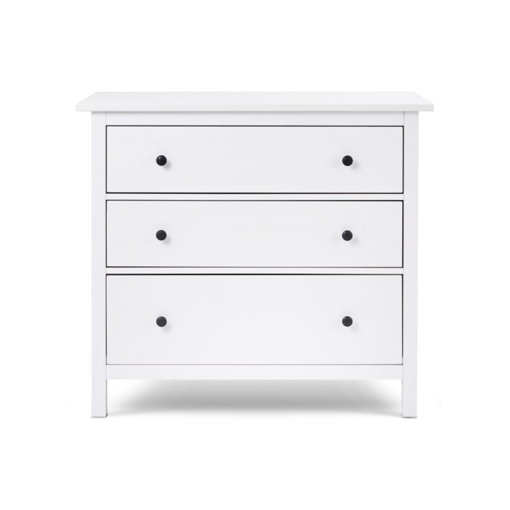 Комод с 3 ящиками деревянный, Хемнэс Hemnes/ Кымор, 108х50х96 см, белый