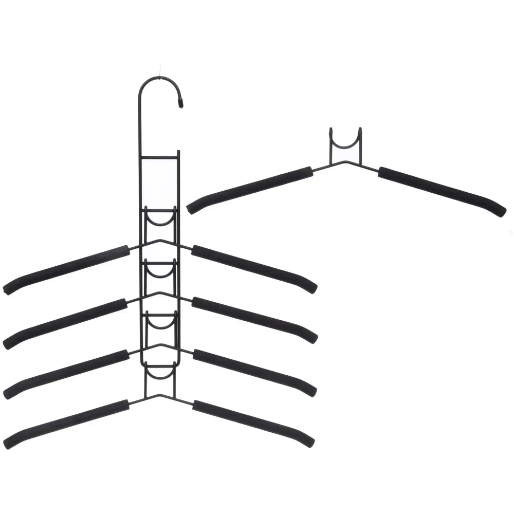 Вешалка многофунциональная «ИДЕЯДОМА», цвет металл, 5 отд, 37*41см (Лейбл Селфи)