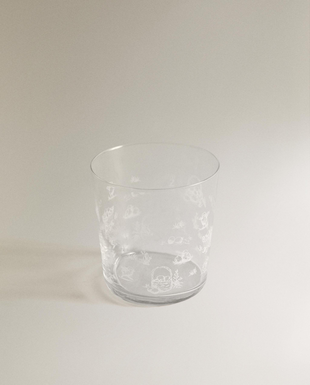 Zara Home стакан из стекла, цвет белый, 9 см