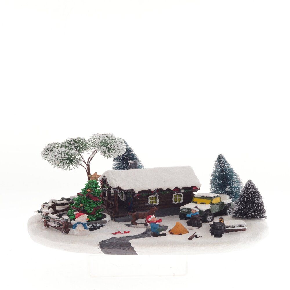 GAEM Фигурка декоративная "Рождество" (4 мелодии, подсвет, движ, 3xAA н/п, +USB), L31 W19 H1