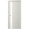 Купить Межкомнатная дверь эмаль Геометрия 7 латте стекло белое