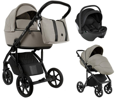 Детская коляска Roan Bass Next 2.0 3 в 1 с автокреслом Pituso Baesa Pro Black BSN/41/2 Hazel/Black/руч.Black