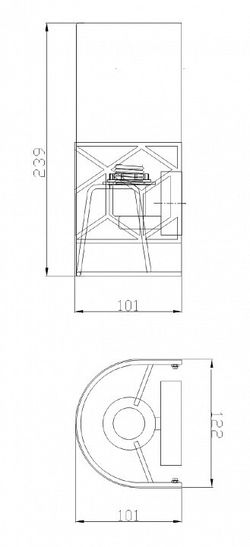Накладной светильник Maytoni Messina H223-WL-01-G