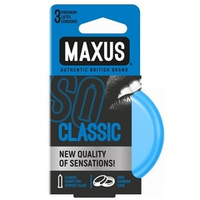 Классические презервативы в железном кейсе Maxus Classic 3шт