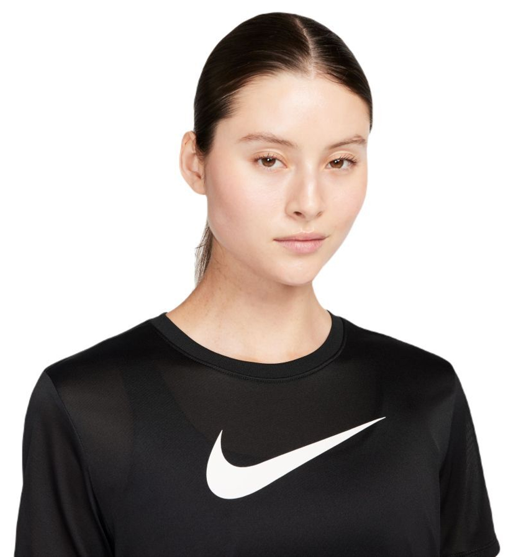 Женская теннисная футболка Nike Dri-Fit Graphic T-Shirt - черный
