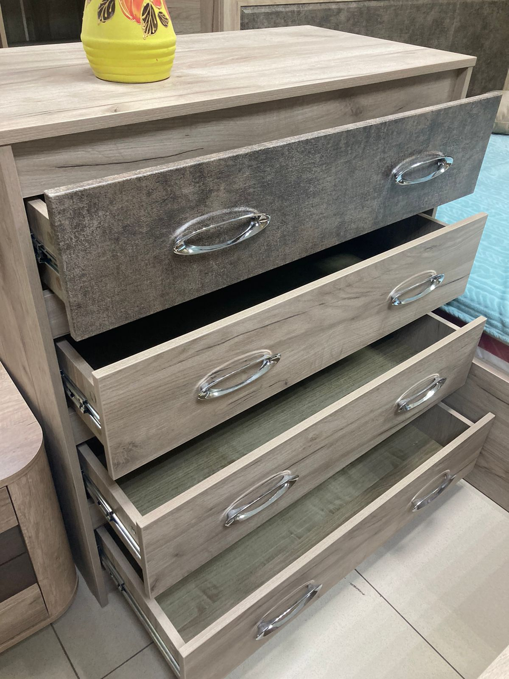 Комод Дакота серый крафт/тиз серый