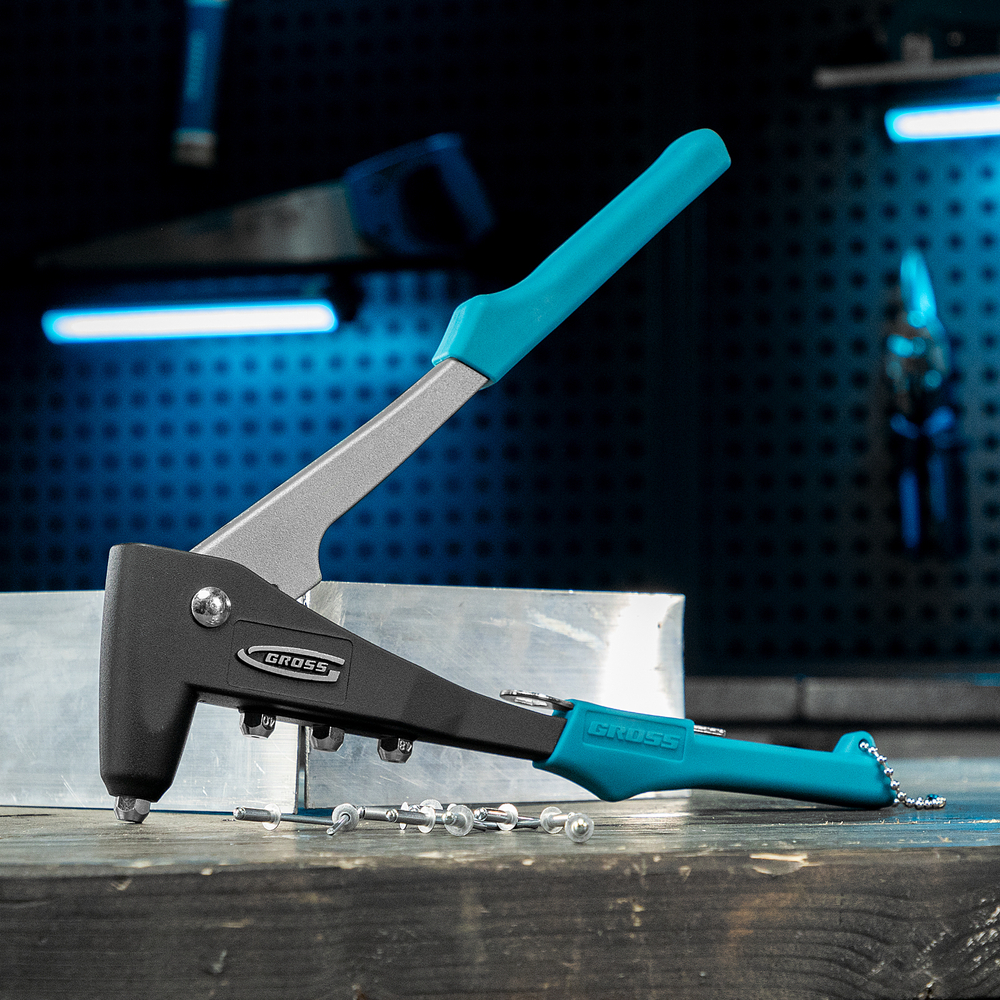 Заклепочник литой, заклепки 2.4-4.8 мм Gross