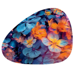 Сервировочная салфетка капля 45х35,5 см Цветы