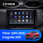 Teyes X1 9"для Renault Triber, Nissan Magnite 2019-2021 (прав)