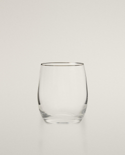 Zara Home стакан из стекла, цвет серебристый, 10 см