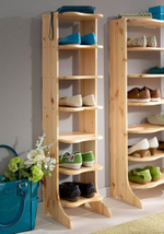 Обувница деревянная Твист из массива сосны