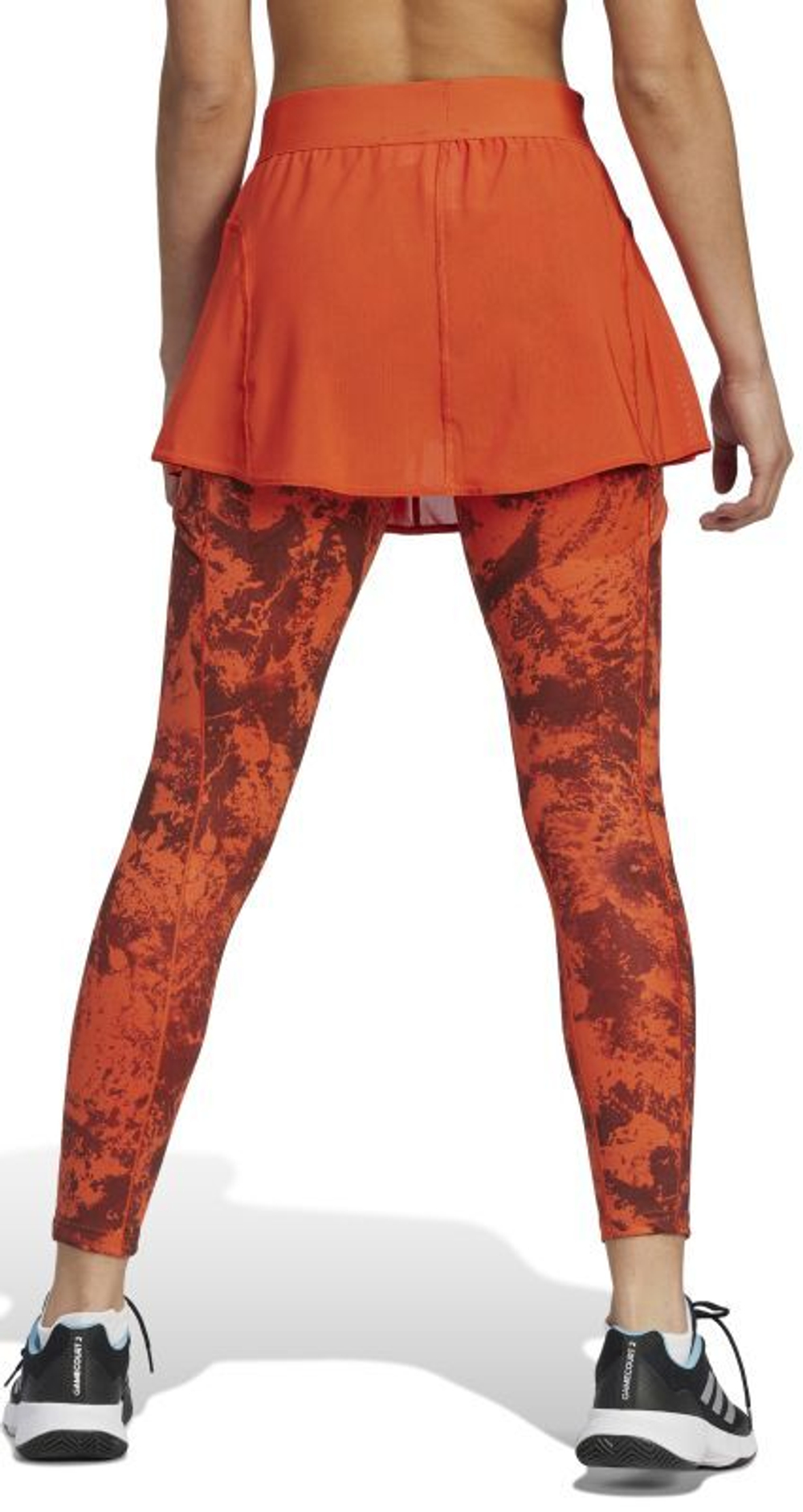 Leginsy Adidas Paris Two in One Match Tight Leggings - красный