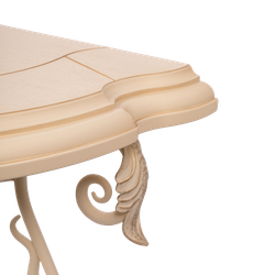 Кованый стол консоль Аделаида-2 Айвори