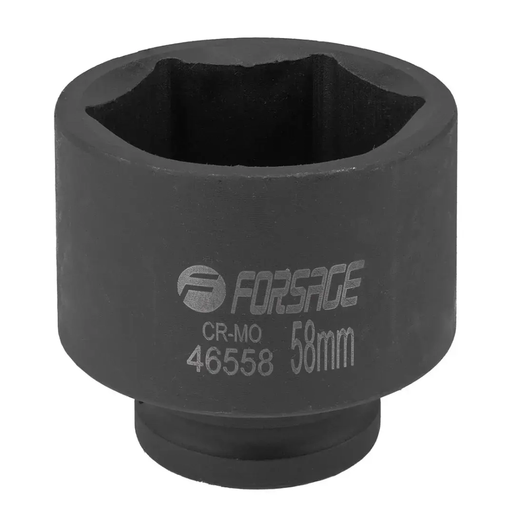Головка ударная 58мм (6гр.) 3/4'' Forsage F-46558