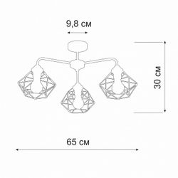 Люстра на штанге Vitaluce V4258 V4258-0/3PL
