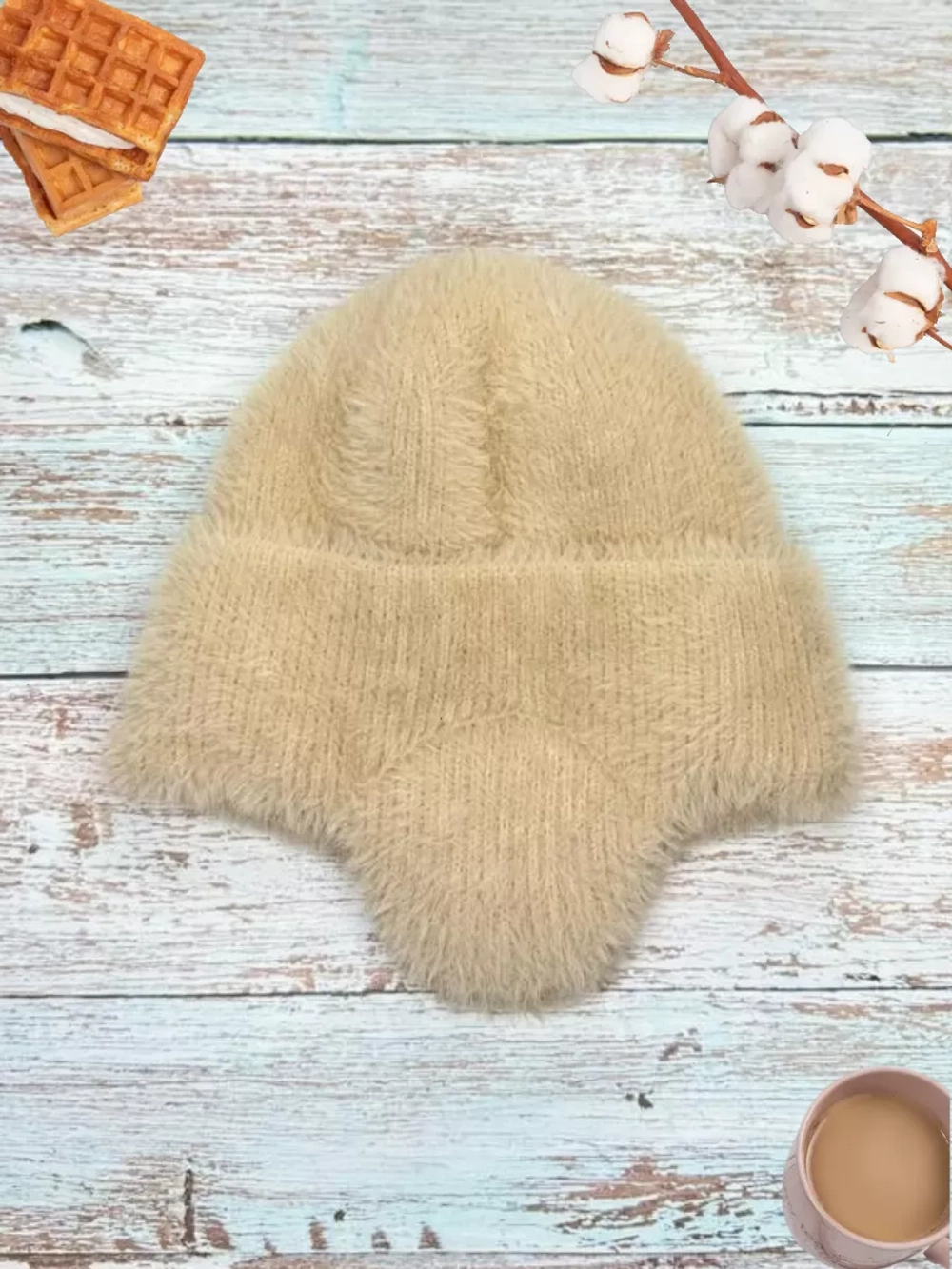 шапка ушанка зимняя пушистая