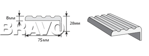 Наличник "Т" Тип-3 2150*75*8