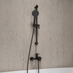 Лейка для душа IDDIS AIG4FB0i18 "Aiger" D120мм, 4 режима, ЧЕРНЫЙ матовый, коробка