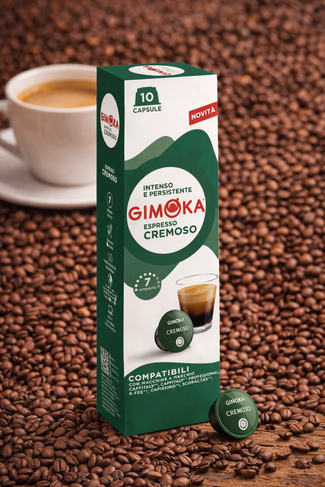 Кофе в капсулах Gimoka Cremoso Caffitaly K-fee 10 шт x 8 уп
