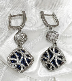 Серьги "Эстерелла" из серебра 925 пробы