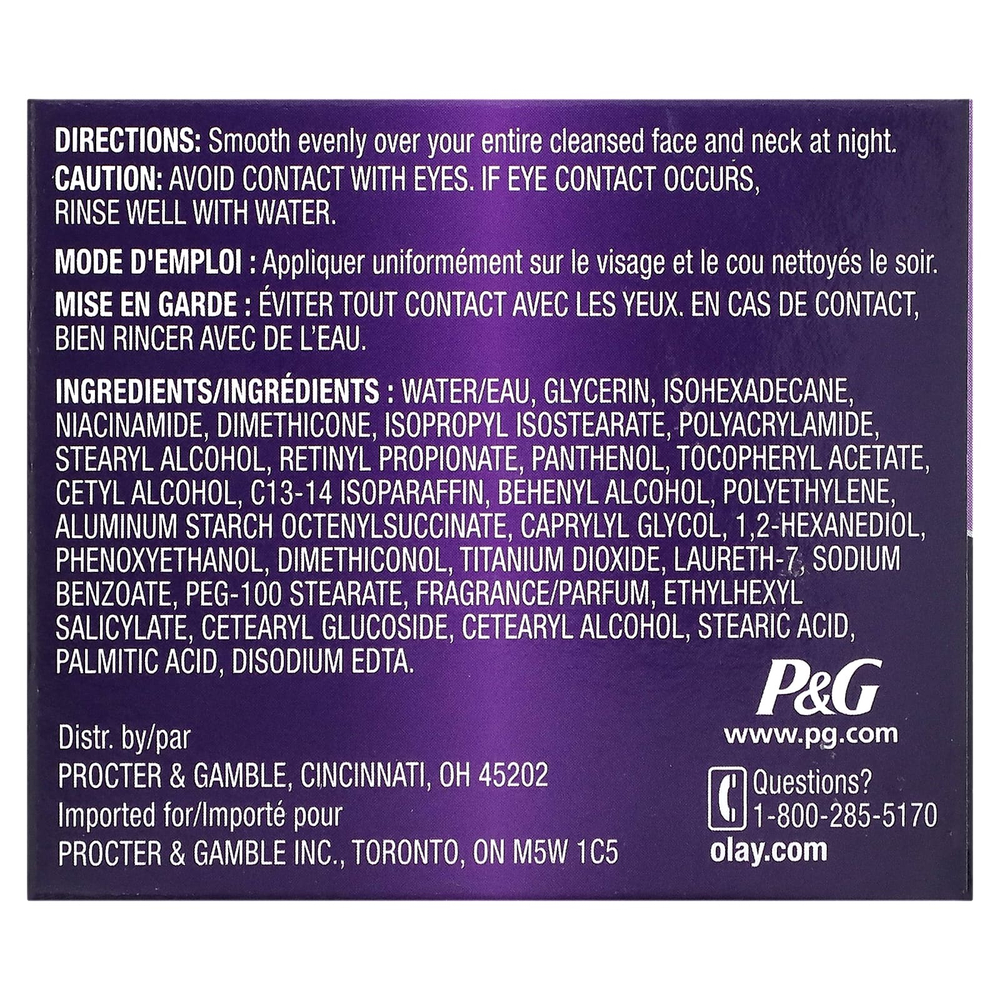 Olay, Антивозрастной ночной крем против морщин, 60 мл (2 жидк. унции)