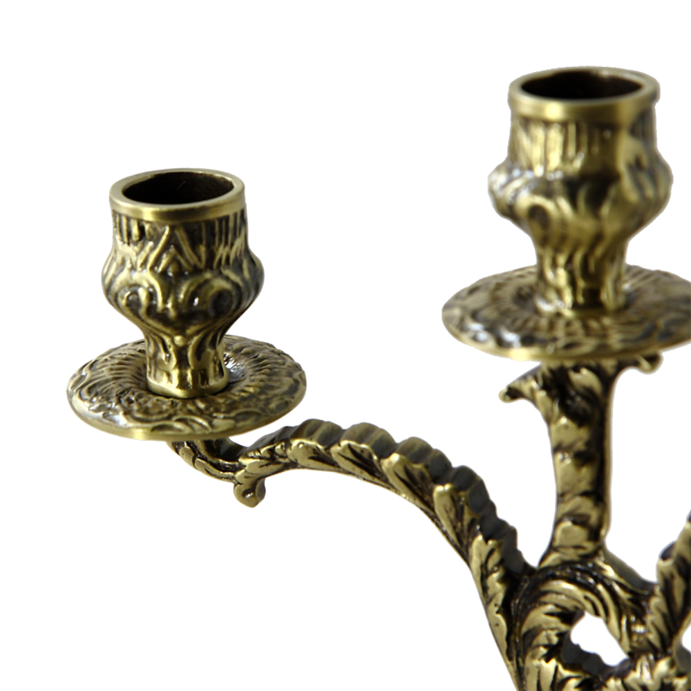 Bello De Bronze Канделябр Флор 3-х рожковый, антик