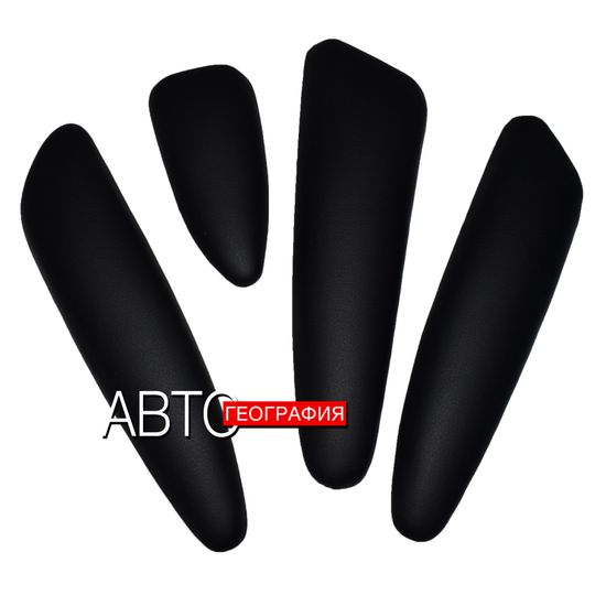 Мягкие накладки на ручки дверей Skoda Octavia A5 рестайлинг (2008-2013) из экокожи