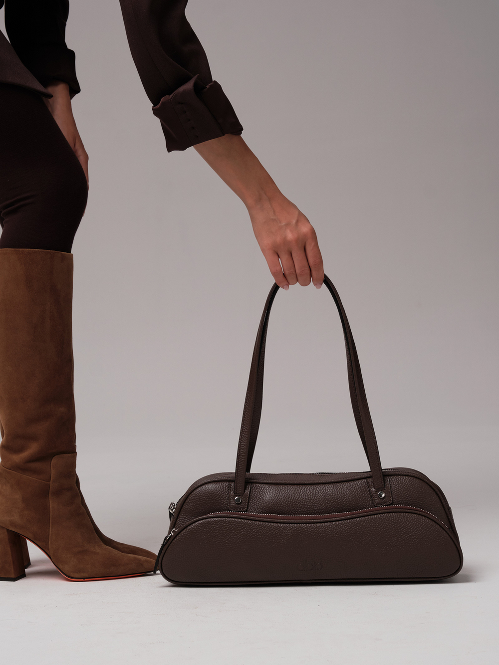 Женская кожаная сумка DBR 31186 коричневый торф