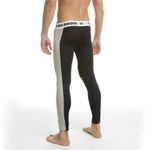 Мужские легинсы черные с серой вставкой Van Baam 39289