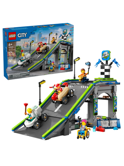 Конструктор Лего Сити Никаких ограничений: автогоночная трасса 60460 | LEGO City No Limit Race Track Ramp 436 деталей 6+