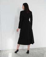 Приталенный жакет "Леди" черный