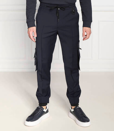 хлопковое штаны карго Les Hommes - темно-синий(LF2283050305)