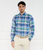 Льняная рубашка POLO RALPH LAUREN - голубой(710938002)