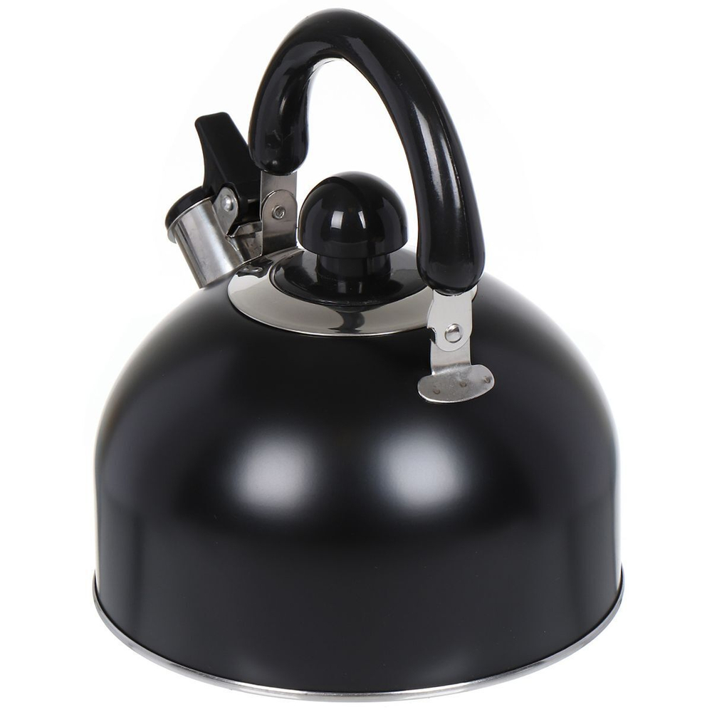 Чайник нерж, 2.5 л, свист, мат, ручк металл, Daniks, чер, GS-04001