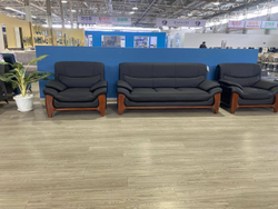 Комплект диван+2 кресла 957 3+1+1 black pu