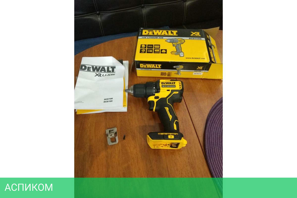 Дрель-шуруповерт DeWalt DCD708N-XJ без АКБ и ЗУ