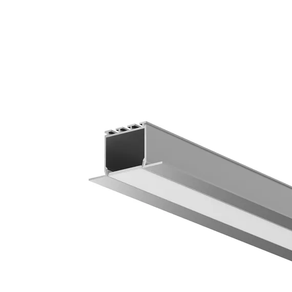 Алюминиевый профиль встраиваемый 46x25 мм (Серебро, 2 м), ALM-4625-S-2M 632001 Led Strip 632001