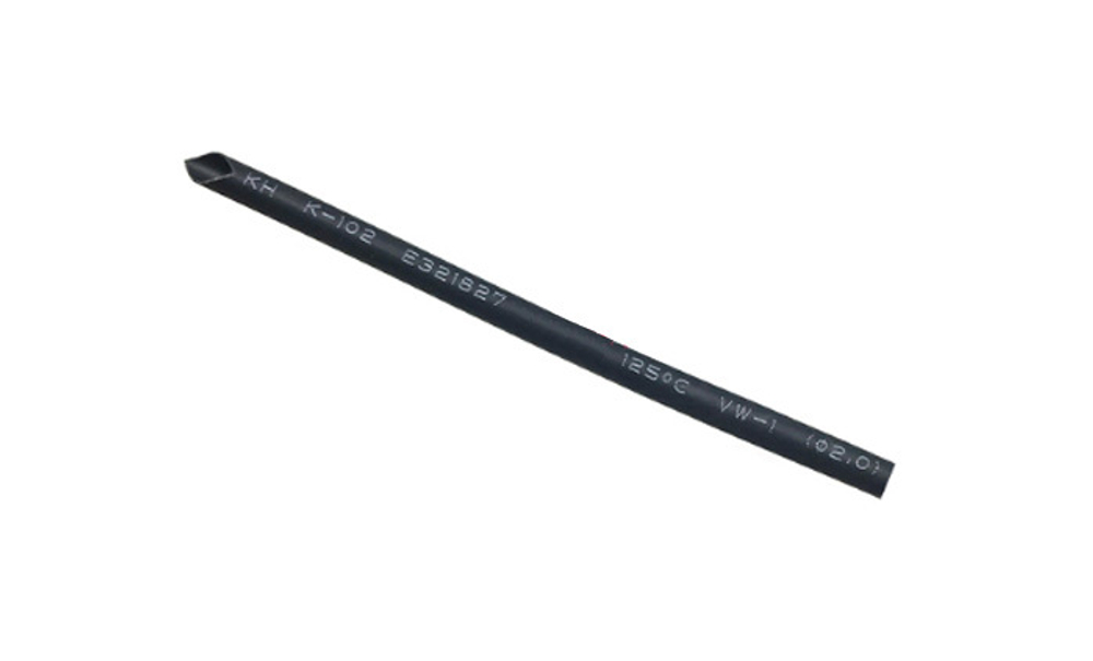 Трубка изоляционная D=2мм  чёрная