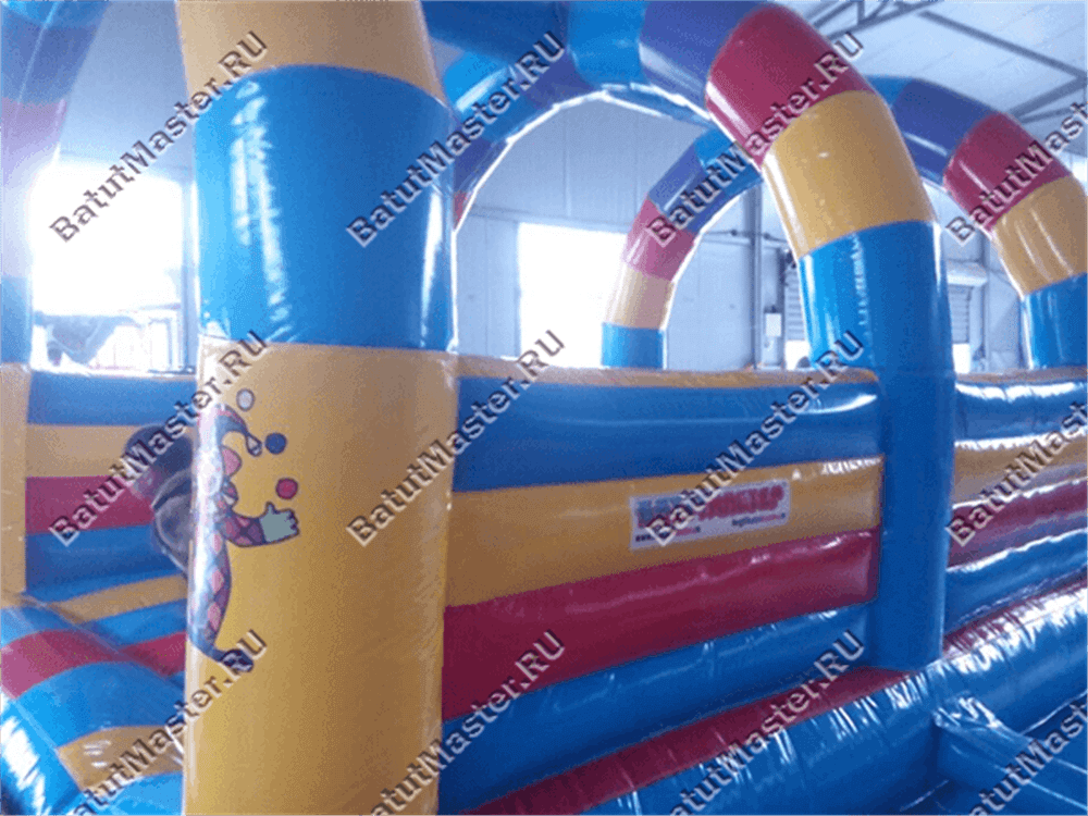 Уличный надувной батут "Клоунада"