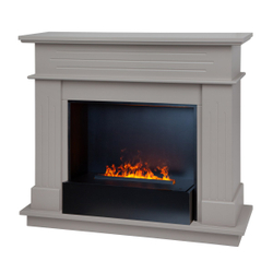 Электрокамин RealFlame Regent 26 BG кашемир с очагом 3D Cassette 630 Black Panel