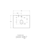 Тумба подвесная под столешницу BelBagno KRAFT-600-2C-SO-RNN