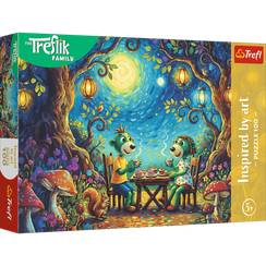 Pazl / Пазлы / Puzzles - "100" - Inspired By Art - Meeting at the Cafe /  The Treflik Family