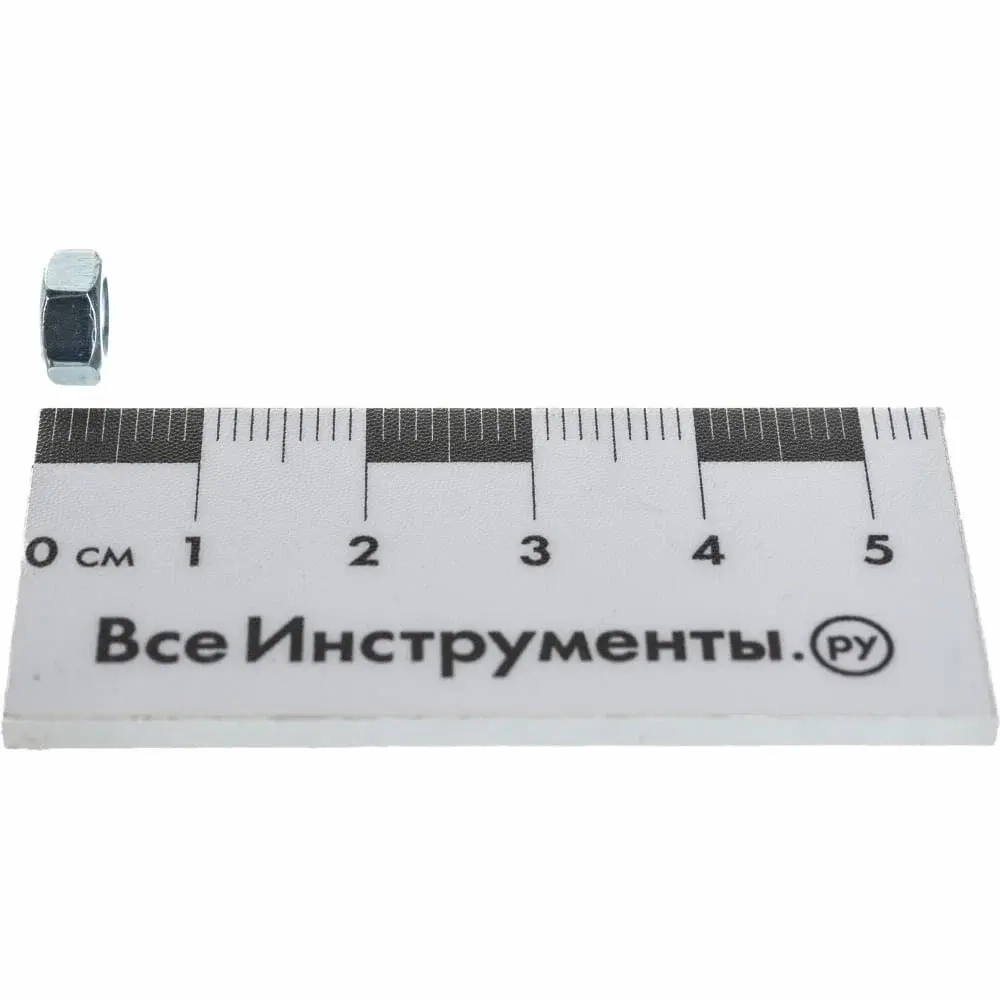 Гайка М5 DIN934 оцинкованная шестигранная