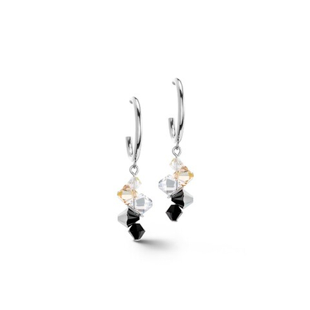Серьги Coeur de Lion Black-Crystal 4639/21-1318